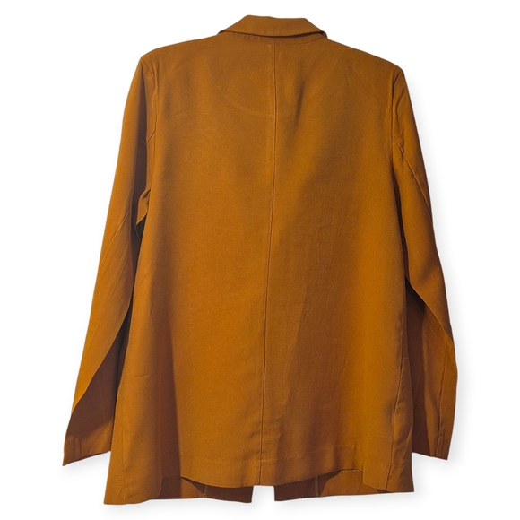 BCBGeneration Carmel Brown One Button Long Sleeve Blazer Sz XL - Picture 5 of 9